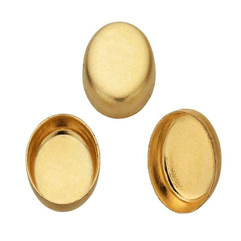 14/20 Yellow Gold Filled 6x4-18x13 Oval Bezel Cup, Multi Head Package Head, Ring, Earring or Pendant, DYI Jewelry, Custom Made