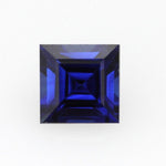 Wholesale, Bright Blue Lab Created Sapphire 4-8mm Square Cut, VVS Eye Clean