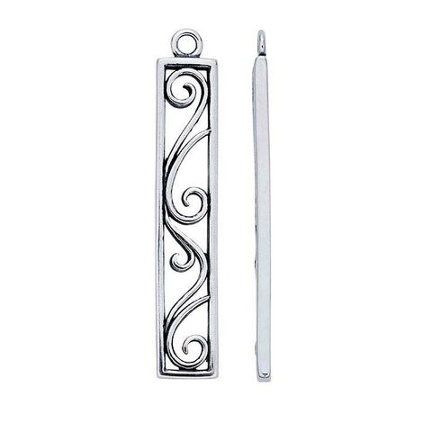 Sterling Silver Rectangle Filigree Component, DYI, Custom, Package of 2
