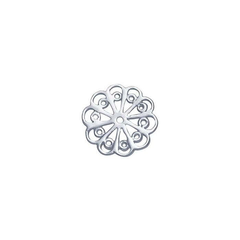 Sterling Silver Filigree Link Component, DYI, Custom, Pack of 4