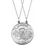 Sterling Silver Miz Pah Coin Necklace