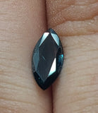 0.480ct Natural Medium-Dark Greenish Blue Sapphire, 8x4 Marquise, VS loose stone, September Birthstone