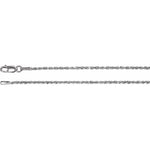 925 Solid Sterling Silver Medium Diamond Cut French Rope Chain 16", 18", 20", 24" 1.6mm, New