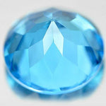 Sale!!!!   3.36ct, Natural African Swiss Blue Topaz, 9mm Round, VVS Eye Clean, Loose Stone, Exceptional Color, Unique Stone, Wholesale