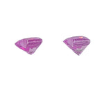 1.145tcw Natural Medium Pink Sapphires Matched Pair, 5mm, Heart VVS Eye Clean loose stone, September Birthstone