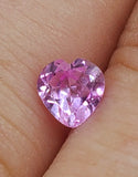 0.575ct Natural Medium Pink Sapphire, 5mm, Heart VVS Eye Clean loose stone, September Birthstone