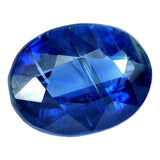 3.47ct, Natural Vivid Royal Blue Kyanite, 10x8mm Oval, SI loose stone, September Birthstone
