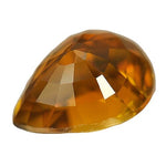 Unheated 1.38ct Natural Genuine African Orange Tourmaline, 8x6 Pear Faceted, VVS loose stone Eye Clean