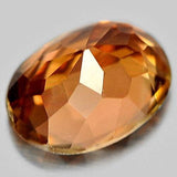 Unheated 0.92ct Natural Genuine African Orange Tourmaline, 7x5 Oval Faceted, VVS loose stone Eye Clean