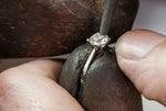 Stone Setting in one of our rings